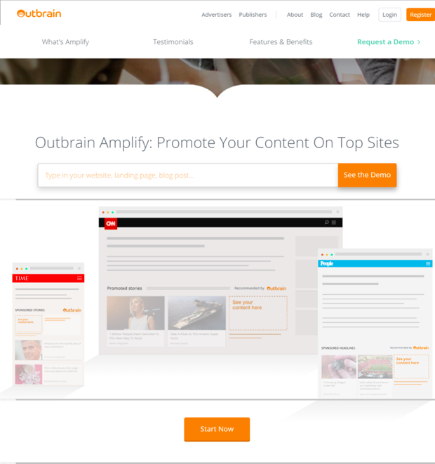 Outbrain Content Distribution Tools